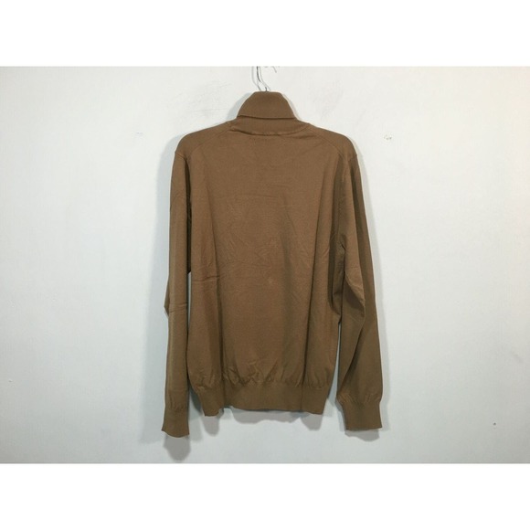 Perry Ellis Long Sleeve Knit Turtleneck Sweater, Men's Size L - Toasted Coconut - Picture 4 of 10